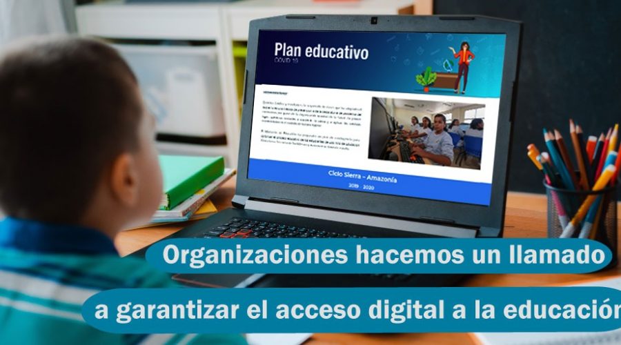 Organizaciones hacen un llamado a entidades del sector privado para garantizar el acceso digital a la educación